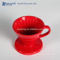 Pure Red Restaurant Used Fine Porcelain Hochwertige Drain Cup